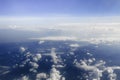 Sky Above the Clouds,ÃÂ Cloudscape background, Blue Sky and Fluffy Clouds Royalty Free Stock Photo
